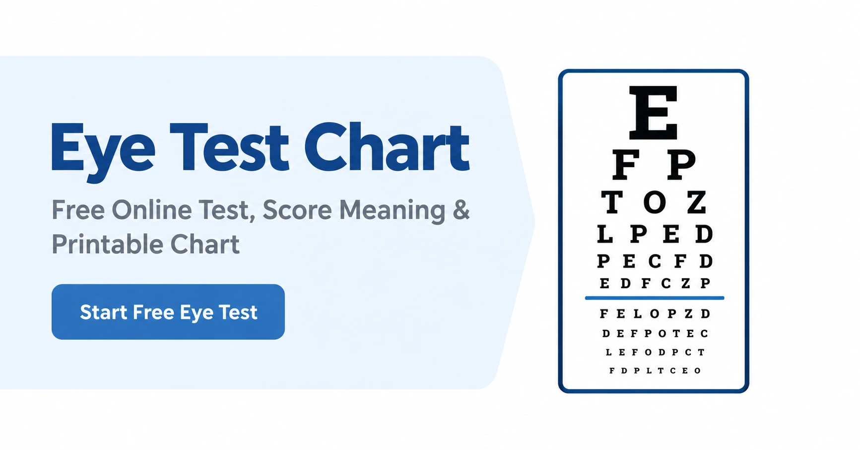Eye Test Chart: Free Online Test, Score Meaning and Printable Chart