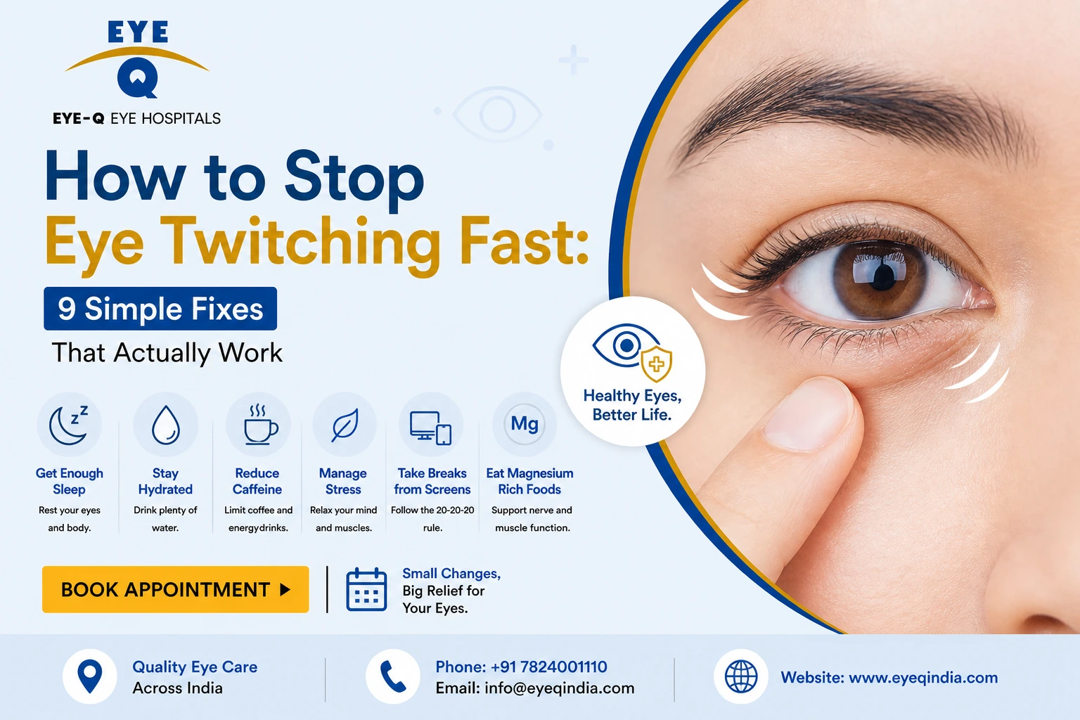How to Stop Eye Twitching Fast