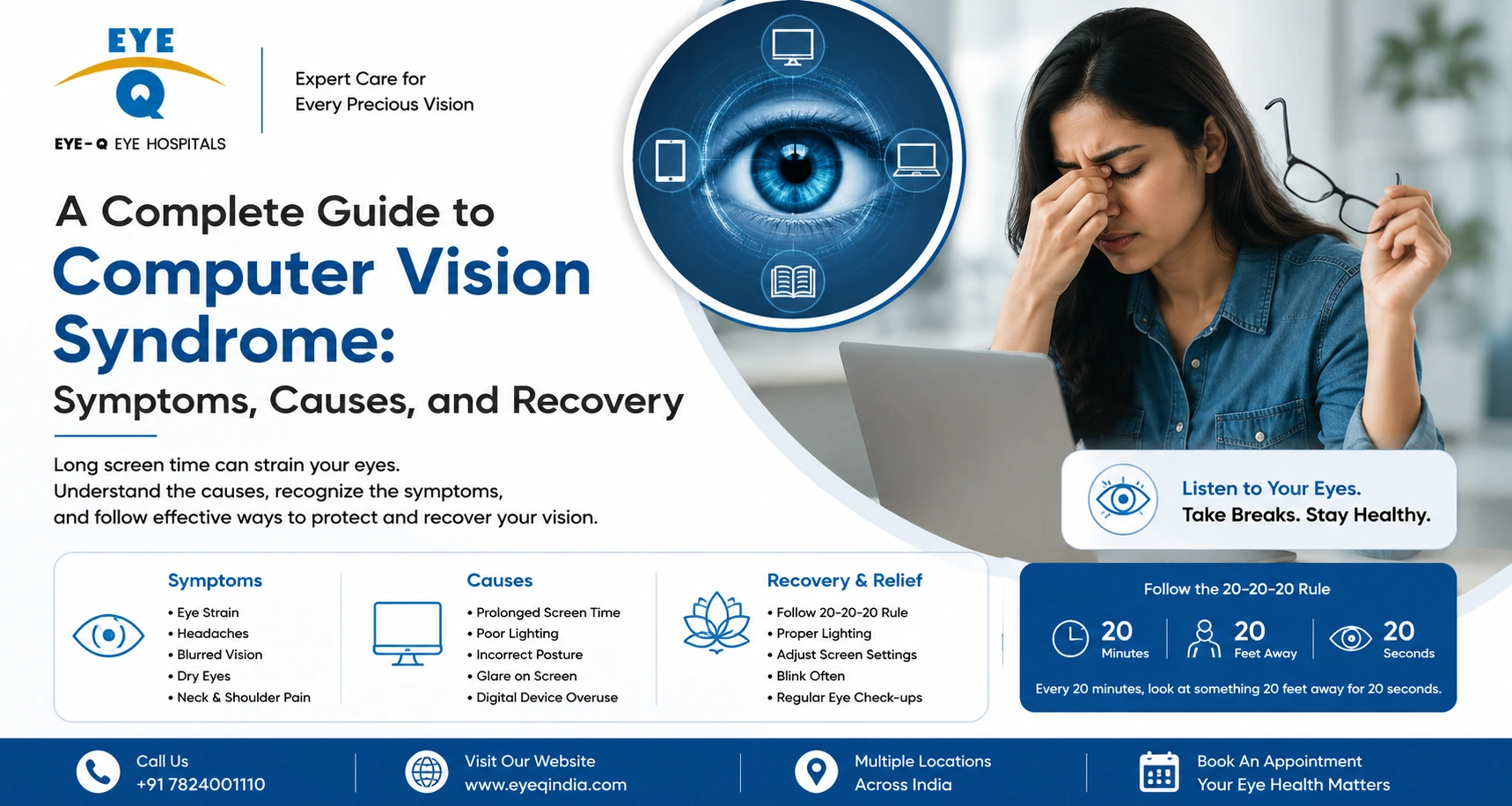 Computer Vision Syndrome Symptoms, Causes & Treatment
